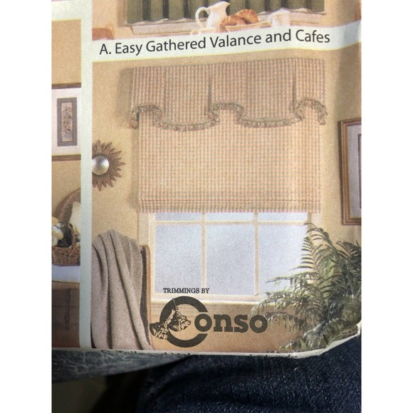 Simplicity Home Window Ware Window Treatment Valance Cafes - Picture 5 of 8